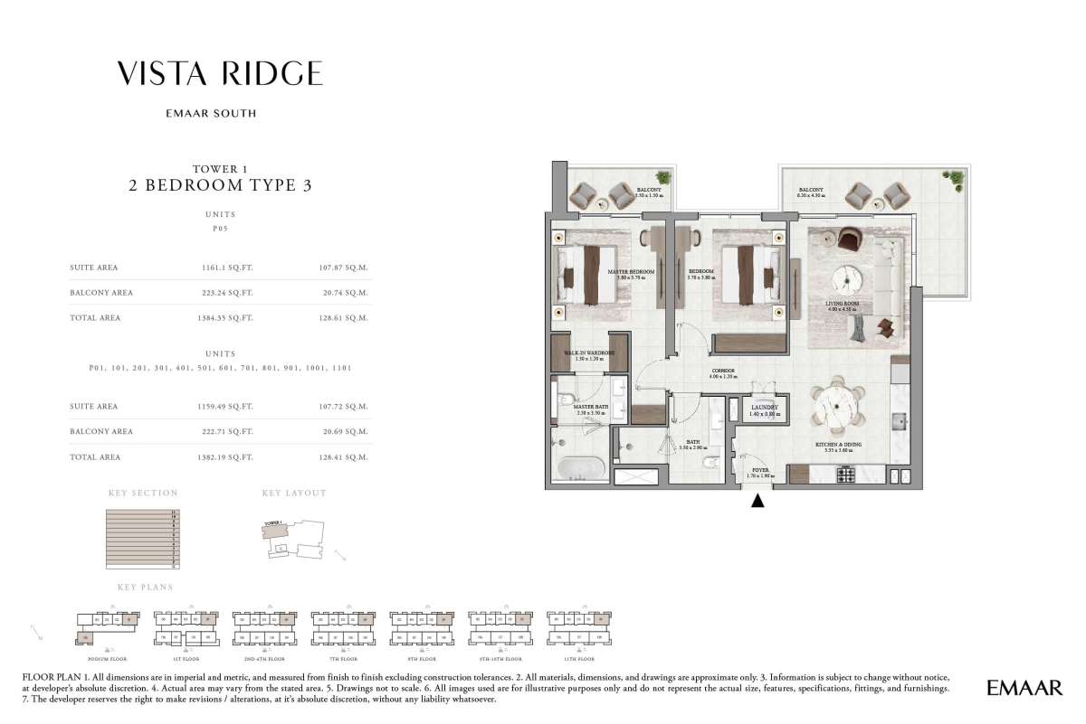 Podium Floor To 11th Floor (Type 3, Unit P01-1101)